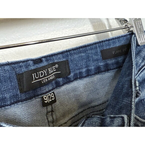 Judy Blue Women's Mid Rise Flare Fit Jeans Size 9/29 Stretch Denim JB82288-JS - Picture 9 of 16